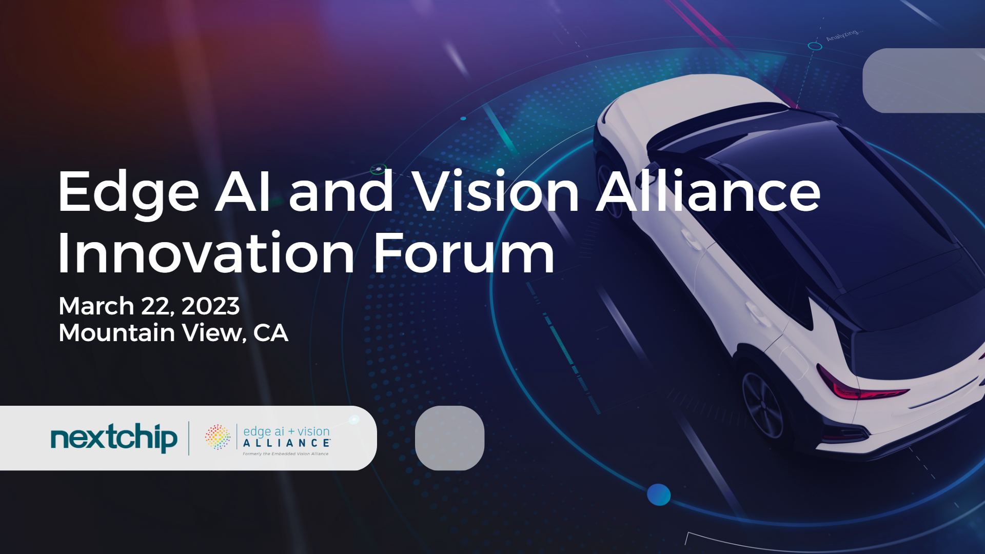 [Upcoming Event - Edge AI and Vision Alliance Innovation Forum]